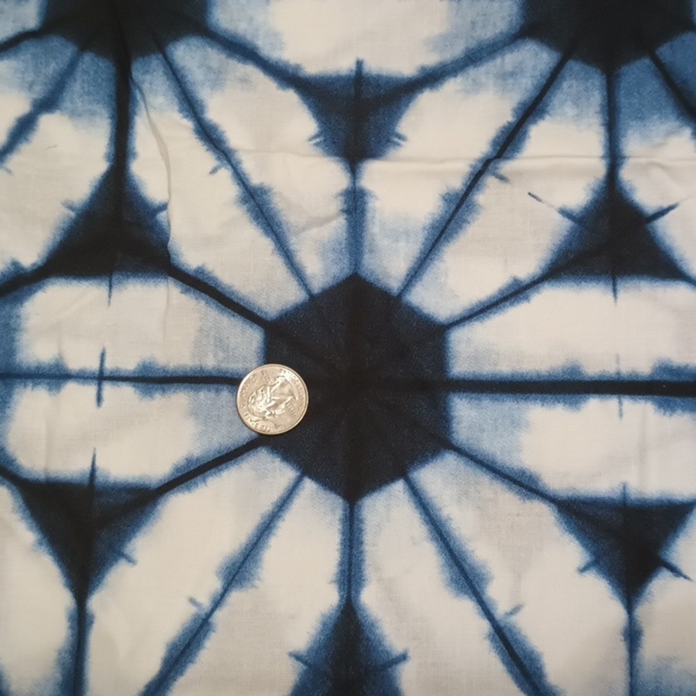 2/$15 .38yd Machi Tokya Kumo 48030 20 Moda Fabrics Dark Blue Shibori Tie Dye
